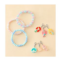 Babyhug Bracelets With Mermaid & Marine Design With 6 Charms Pack of 3 - Multicolor