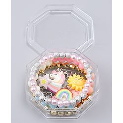 Babyhug Bracelets With Unicorn & Rainbow Design With 6 Charms Pack of 3 - Multicolor