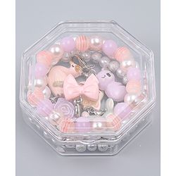 Babyhug Bracelets With Animal & Floral Design With 6 Charms Pack of 3 - Multicolor