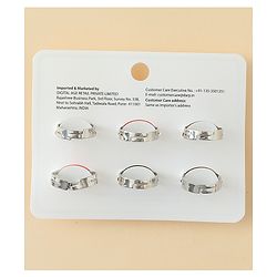 Babyhug Finger Ring Set With Animal Applique Pack of  6- Multi Colour