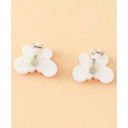 Babyhug Clip On Earrings With Butterfly Applique - Pink