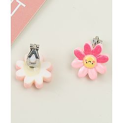 Babyhug Clip On Earrings With Floral Applique - Pink
