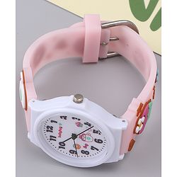 Babyhug  Free Size Analog Watch - Pink & White