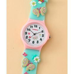 Babyhug  Free Size Analog Watch - Pink & White