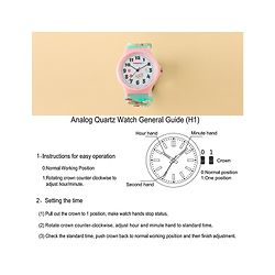 Babyhug  Free Size Analog Watch - Pink & White