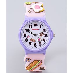 Babyhug  Free Size Analog Watch - Pink & White