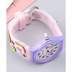 Babyhug  Free Size Analog Watch - Pink & White