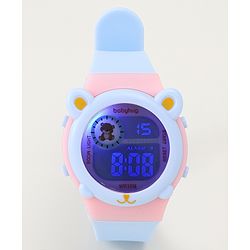 Babyhug Free size Digital Watch - Pink & Blue