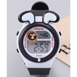 Babyhug Free Size Digital Watch - Black & White