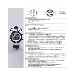 Babyhug Free Size Digital Watch - Black & White