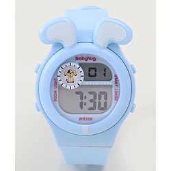 Babyhug Free Size Digital Watch - Black & White