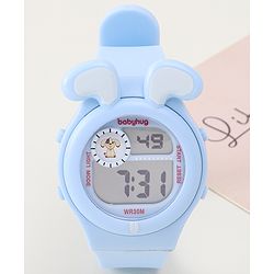 Babyhug Free Size Digital Watch - Black & White