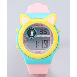 Babyhug Free Size Digital Watch - Yellow & Green