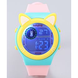 Babyhug Free Size Digital Watch - Yellow & Green
