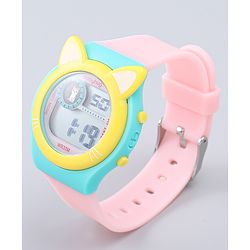 Babyhug Free Size Digital Watch - Yellow & Green