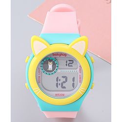 Babyhug Free Size Digital Watch - Yellow & Green