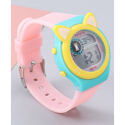 Babyhug Free Size Digital Watch - Yellow & Green