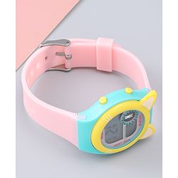 Babyhug Free Size Digital Watch - Yellow & Green