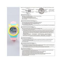 Babyhug Free Size Digital Watch - Yellow & Green