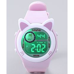 Babyhug Free Size Digital Watch - Yellow & Green