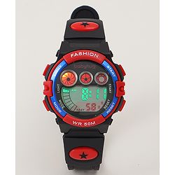 Babyhug  Free Size  Digital Watch - Black & Red