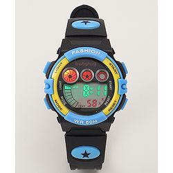 Babyhug  Free Size  Digital Watch - Black & Red