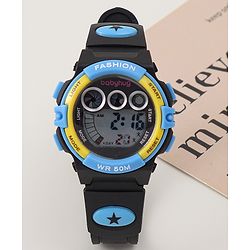 Babyhug  Free Size  Digital Watch - Black & Red