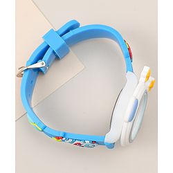 Babyhug Free Size Analog Watch With Space Theme Applique - Blue