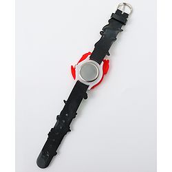 Babyhug Free Size Analog Watch With Dino Applique - Black