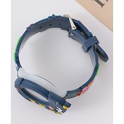 Babyhug Free Size Analog Watch With Dino Applique - Black