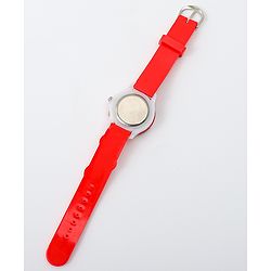 Babyhug Free Size Analog Watch With Football Applique - Red