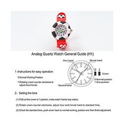 Babyhug Free Size Analog Watch With Football Applique - Red