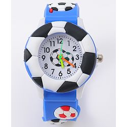 Babyhug Free Size Analog Watch With Football Applique - Red