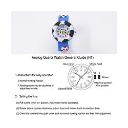 Babyhug Free Size Analog Watch With Football Applique - Red