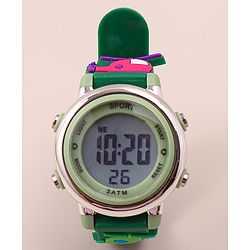 Babyhug Free Size Digital Watch With Space Theme Applique - Blue