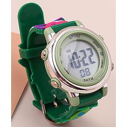 Babyhug Free Size Digital Watch With Space Theme Applique - Blue