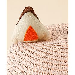 Babyhug Straw Hat With Cat Patch & Ear Applique Pink - Diameter 16 cm