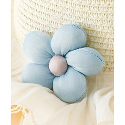 Babyhug Straw Hat With Floral Applique White - Diameter 16 cm