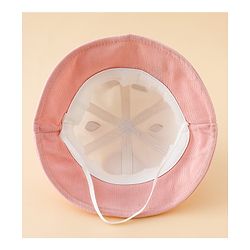 Babyhug Bucket Hat with Bear & Ear Applique Blue - Diameter 16 cm