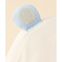 Babyhug Baseball Cap with Ear Applique & Embroidery Light Blue - Diameter 16 cm