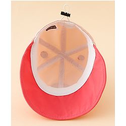 Babyhug Baseball Cap with Ear Applique & Patch Detailing Pink - Diameter 16 cm