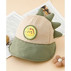 Babyhug Baseball Cap with Ear Applique & Patch Detailing Pink - Diameter 16 cm