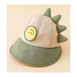 Babyhug Baseball Cap with Ear Applique & Patch Detailing Pink - Diameter 16 cm