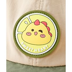 Babyhug Baseball Cap with Ear Applique & Patch Detailing Pink - Diameter 16 cm