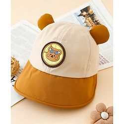 Babyhug Baseball Cap with Ear Applique & Patch Detailing Pink - Diameter 16 cm