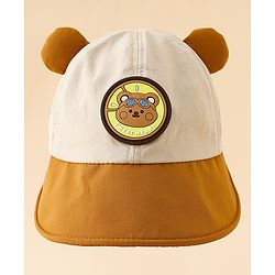 Babyhug Baseball Cap with Ear Applique & Patch Detailing Pink - Diameter 16 cm