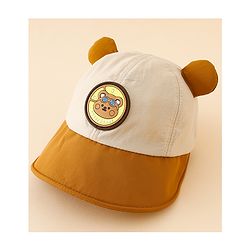 Babyhug Baseball Cap with Ear Applique & Patch Detailing Pink - Diameter 16 cm