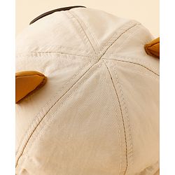 Babyhug Baseball Cap with Ear Applique & Patch Detailing Pink - Diameter 16 cm