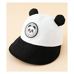 Babyhug Baseball Cap with Ear Applique & Patch Detailing Pink - Diameter 16 cm