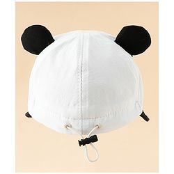 Babyhug Baseball Cap with Ear Applique & Patch Detailing Pink - Diameter 16 cm